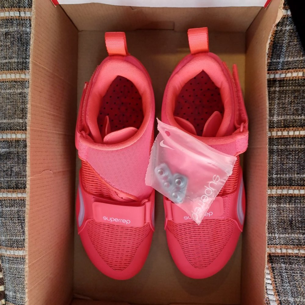 New $120 Sz 6 Women's Nike SuperRep Cycle Pink Cycling Spinning Shoes CJ0775-660 - Picture 5 of 10